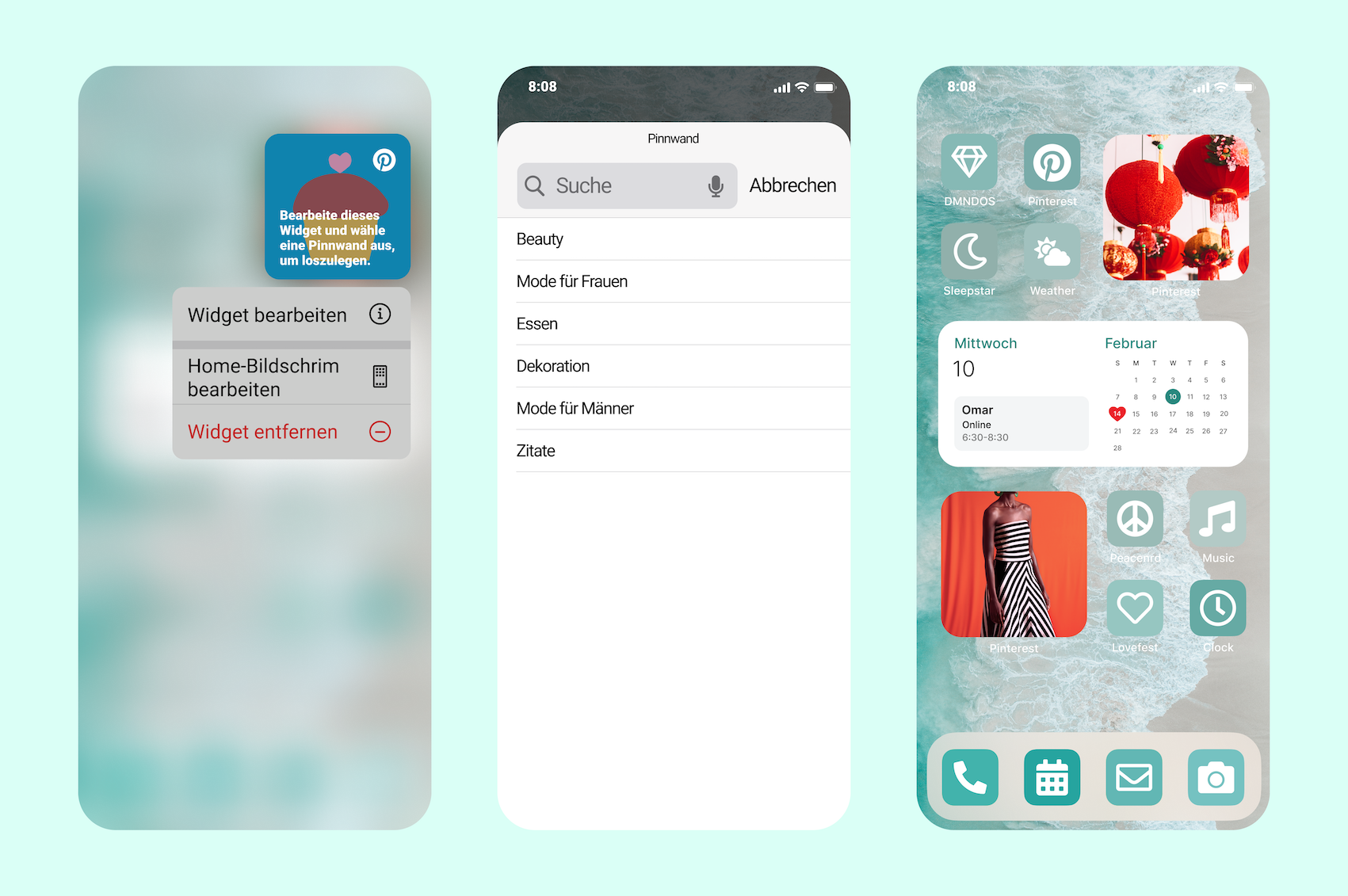 IOS 14 Pinterest Widget